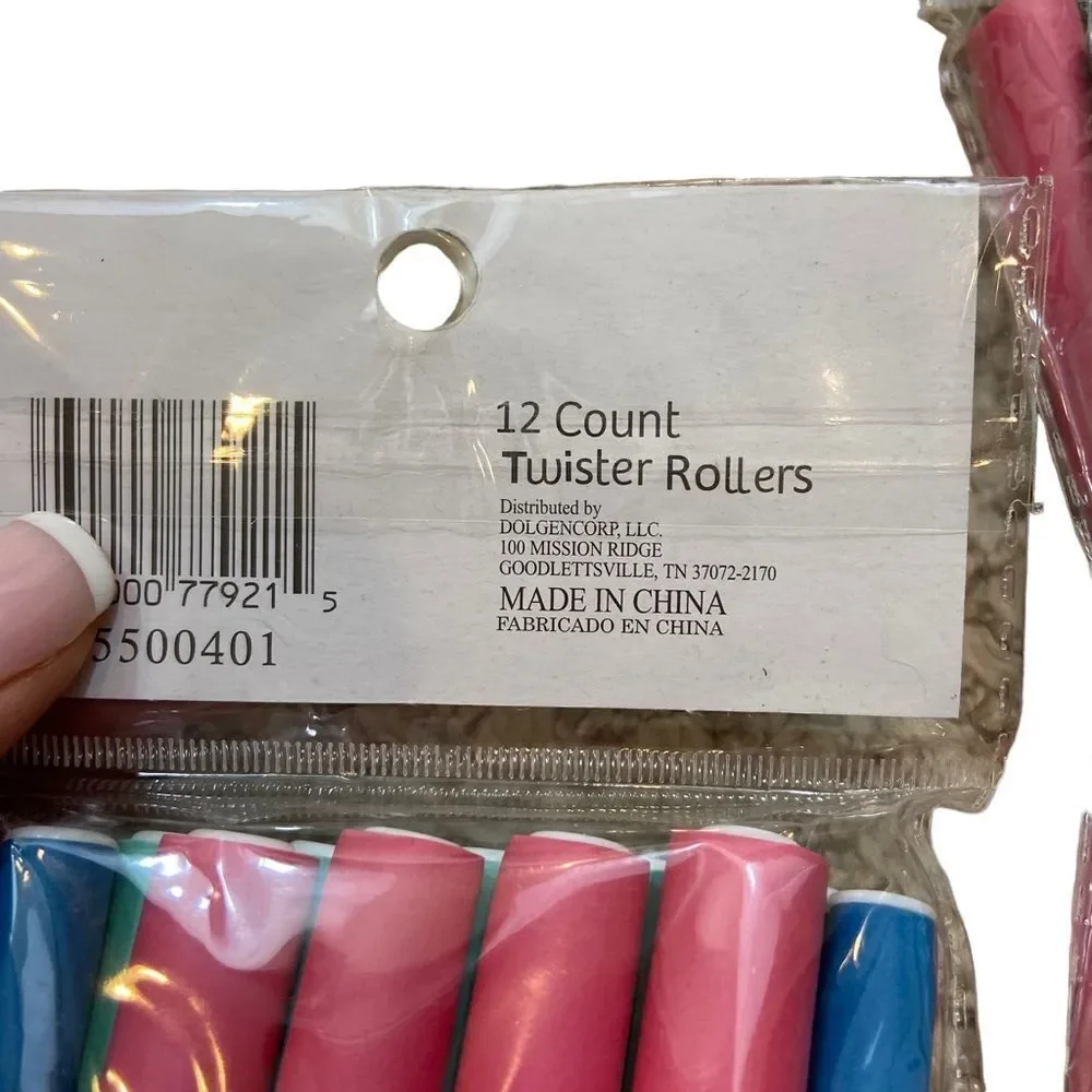Two‎ Packs of Brand New Belle No Heat Twist Rollers 24 Total
